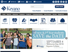 Tablet Screenshot of keyano.ca